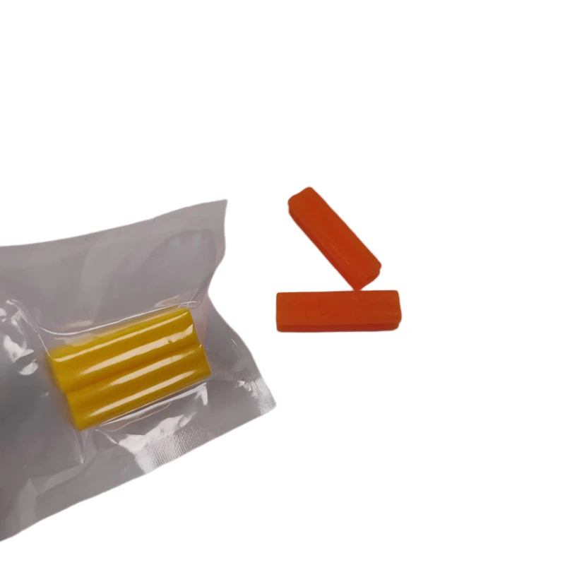 Fruit Flavor Sour Soft Hollow Glue Silicone Stick Flower shape Orthodontic Invisible Braces Dental Aligner Chewies