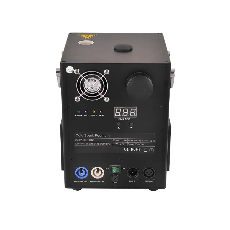 Mini 650W DMX Dj Party Events Cold Fireworks Making Machine Wedding Stage Cold Spark Machine Wireless