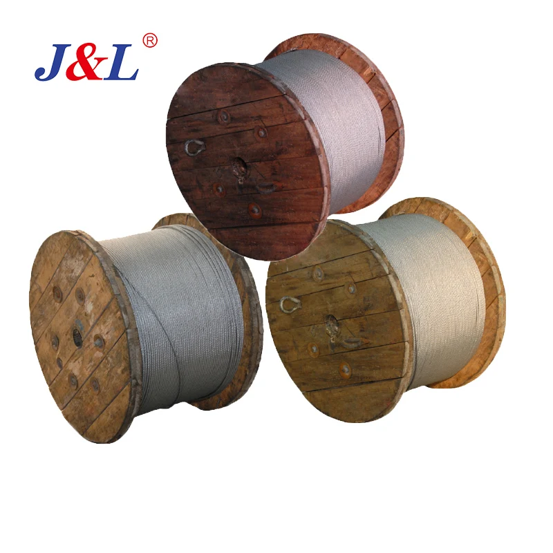 Wire Rope 6*37+IWR Used in Large-scale Field Structure Parts Julisling Round Strand Steel Smooth Galvanized Cutting Customer GB