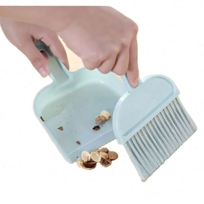 Handle Small Broom Computer Cleaning Brush Plastic Sweep Small Table Sweeper Mini Cleaning Brush Set
