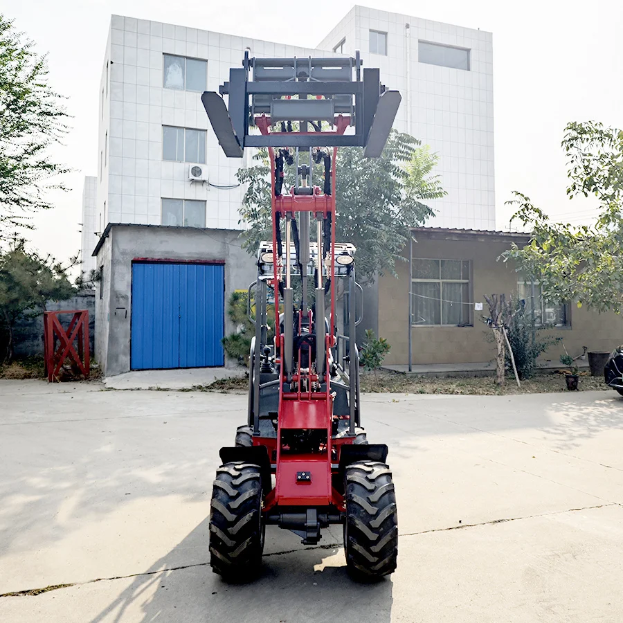 800kg Mini Wheel Loader DY25 Side-Tilting Cabin Garden Small Loader With Quick Hitch