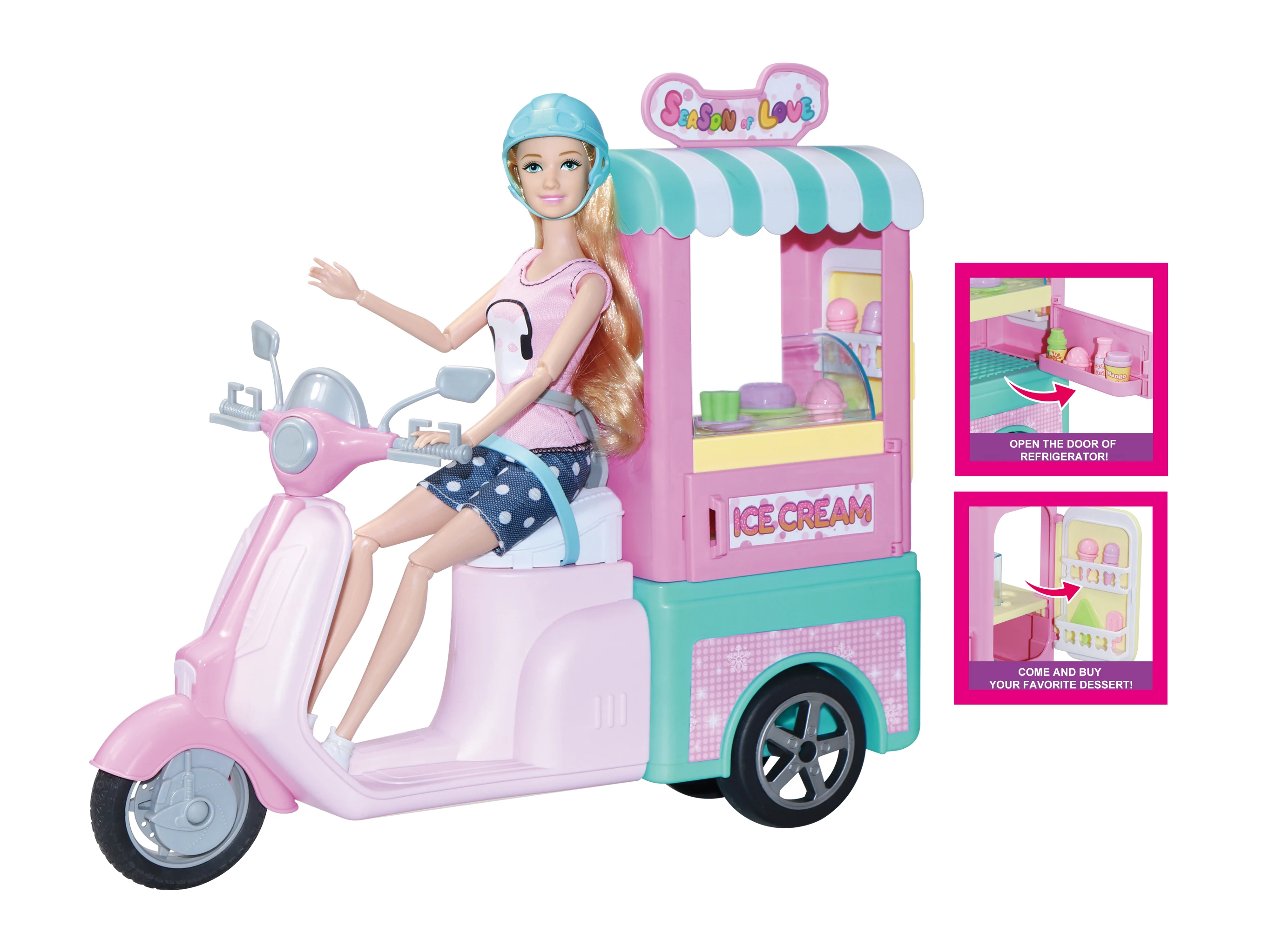 fashion doll  bath set = 1 doll +bathtub + 1pet + 1 Doll Dresses Clothes +10pcs   Accessories for 11.5inch Girl Toy Gif