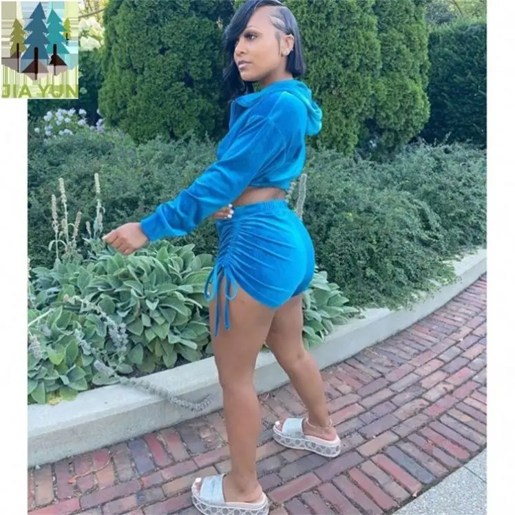 Лидер продаж, дышащая однотонная модная одежда, летняя куртка для женщин, толстовки Croptop