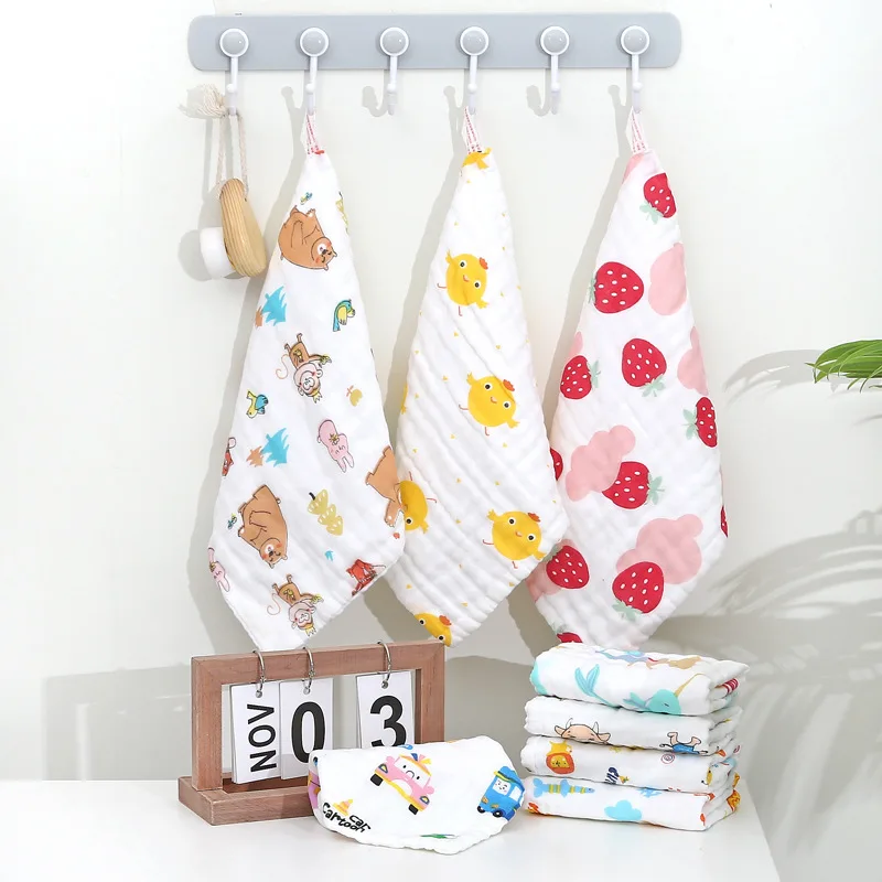 6 layer Muslin Baby Towel Soft Face Towels for Newborn with Sensitive Skin
