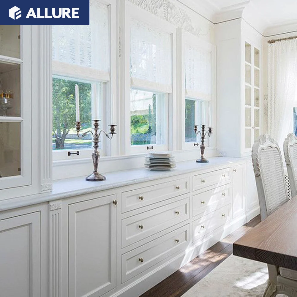 Allure american walnut phenolic laminate polymer rubber modern china guangzhou white oak wood dining room kitchen cabinets