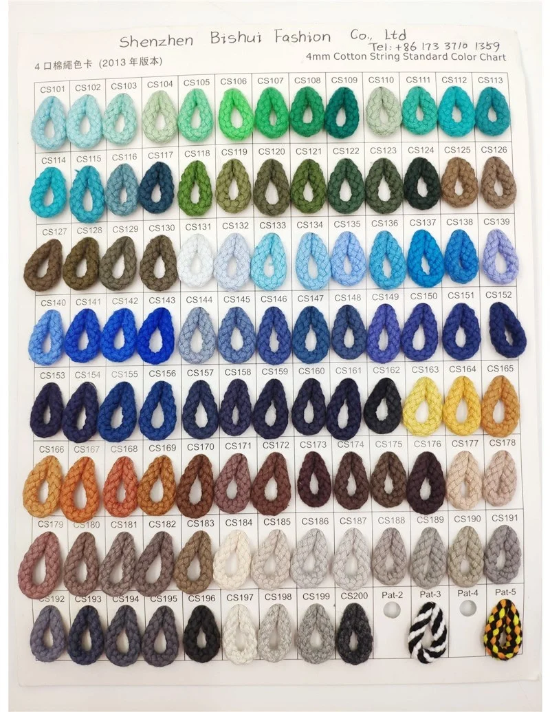 
High Quality braided rope DIY decoration Cord Cotton sportswear Round drawstring Accept custom alloy tip 