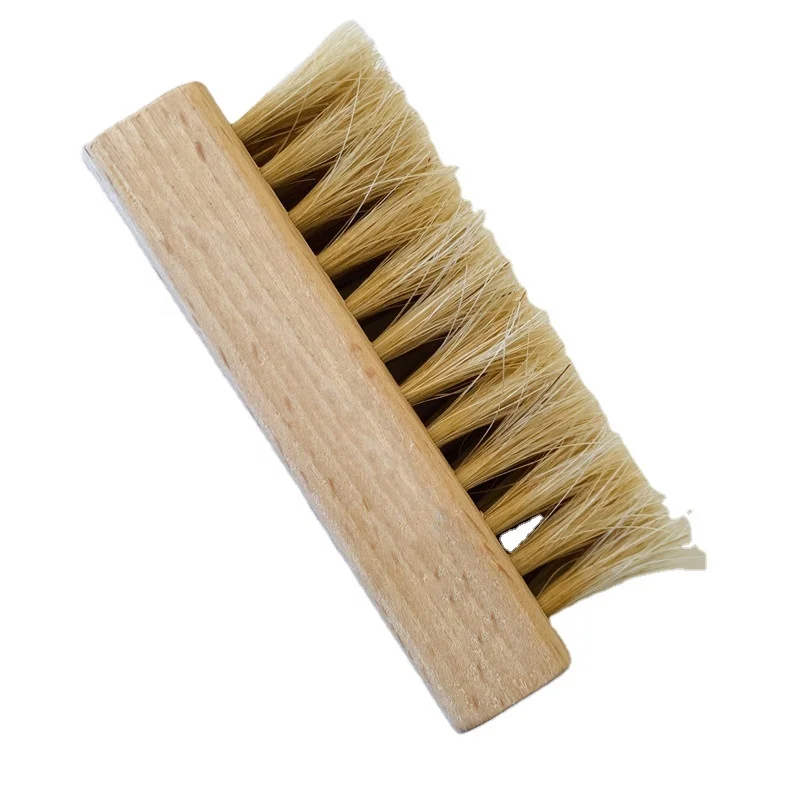 Shoe Brush For Fabric Cleaner,Leather, Whites, Suede and Nubuck Sneakers,Horse Hair Brush for Shoe Shine Cleaning