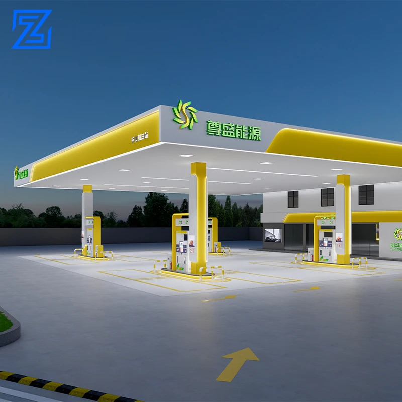 Wholesale Led Gas Station Petrol Station Canopy And Gas Station Equipments With High Quality Low Price