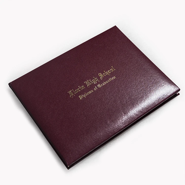 Customize Graduation Certificate Holder Paper Material Diploma Cover