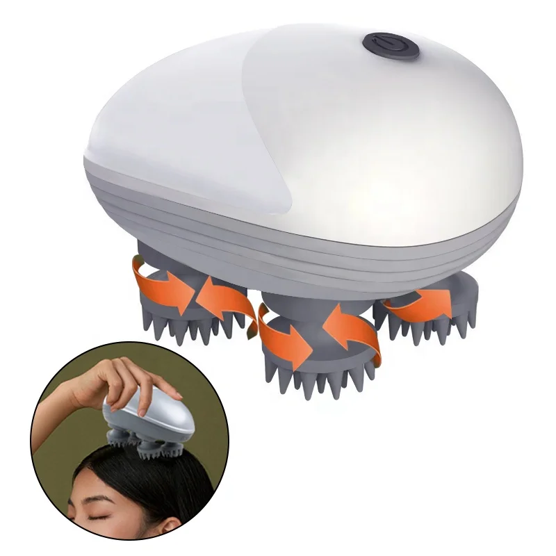 New 24 Kneading Nodes Electric Cat Massager Body Kneading Relax Shoulder Neck Deep Tissue Head Scalp Massager