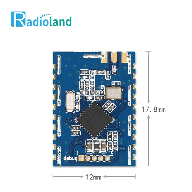 Ultral-Low Power 433MHz 868MHz 915MHz RF Wireless Module TI CC1310 For Industrial Control Program Transmit With Antenna
