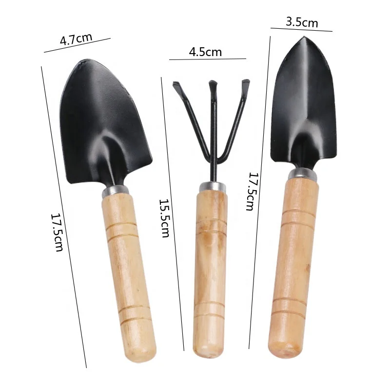 Mini 10 Pcs Succulent Flower Bonsai Garden Tool Kit Customizable OEM Clean Brush Shovel Scissors Clips Rake Garden Sets