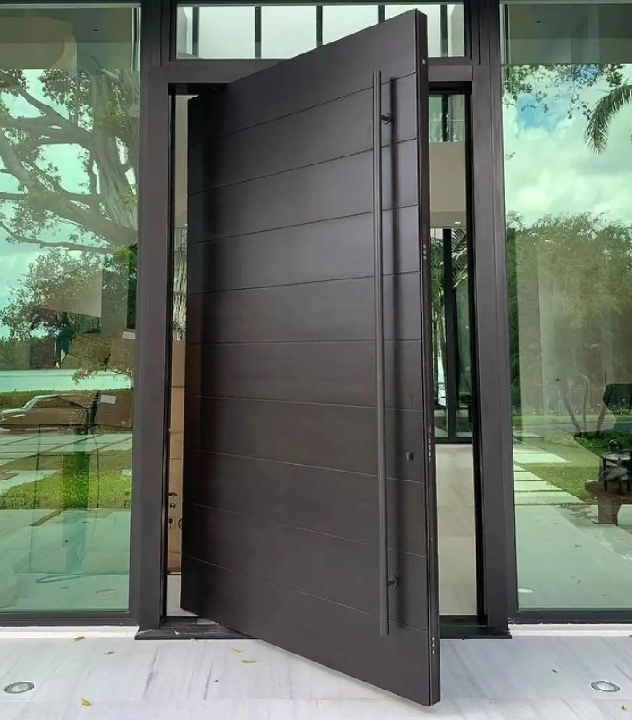 Modern Composite Wooden Door Waterproof Interior Door for House and Villa Finished Surface