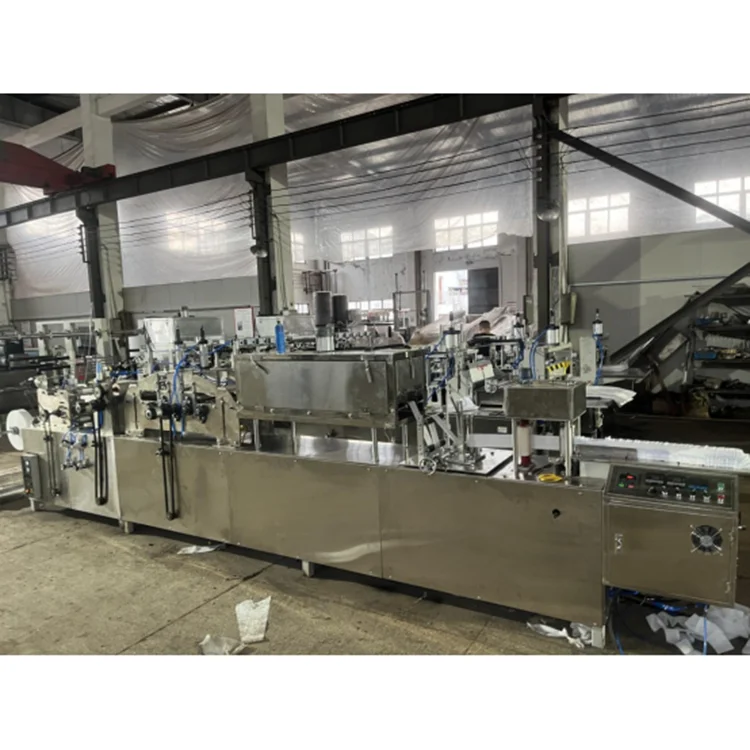 medical gauze swab cutting and folding machine