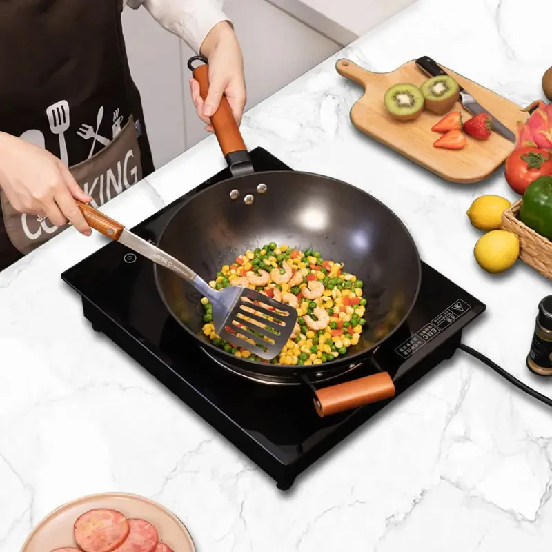 In-Smart Concave induction cooker touch screen control best sale slim electric ceramic intelligent table top energy save square
