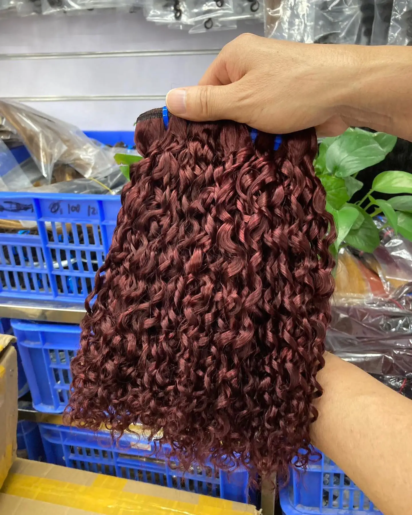 Wholesale Raw Fumi Vietnamese Burmese Hair 100% Human Hair Wave Bundles Curly Bundles Human Hair Ginger Brown Color 10~30 Inch