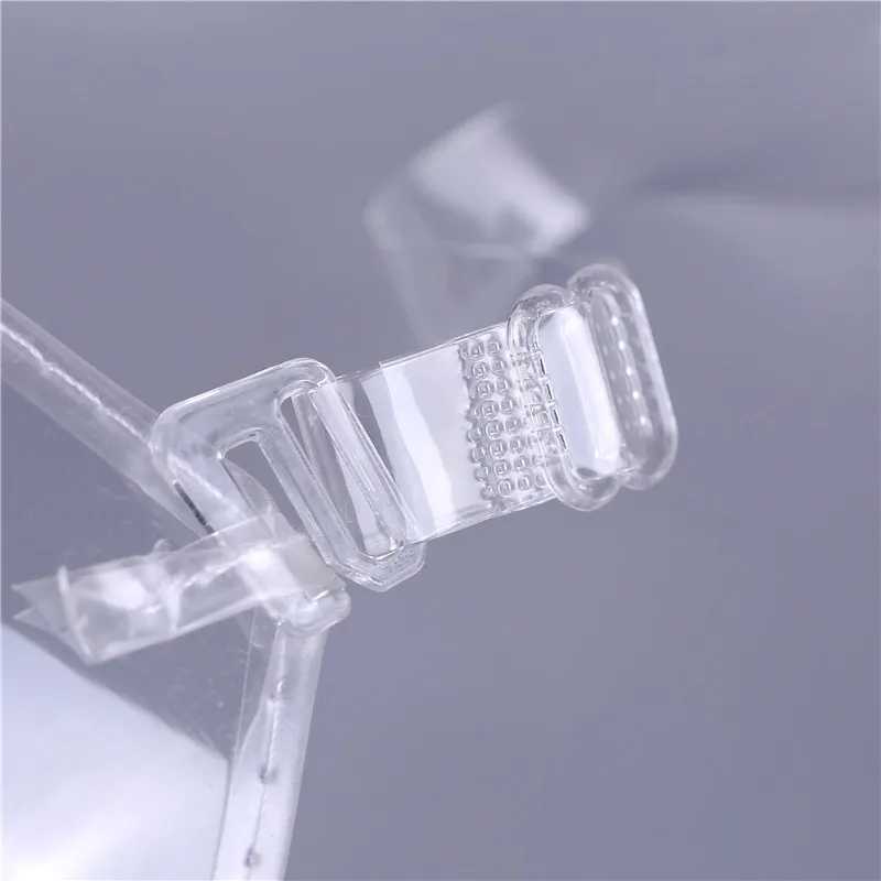 New Fashion Women Sexy Bras Transparent Fully transparent invisible shoulder strap plastic bra sexy sexy underwear