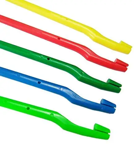 SAMSFX Fishing 10 Pieces x Plastic Multicolor Fishing Hook Disgorgers Detacher Dehooker Hook Removal Tool