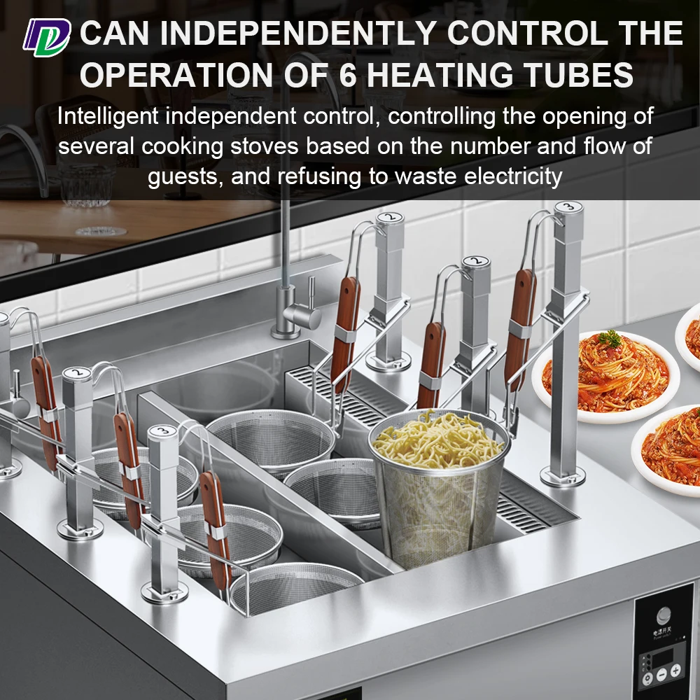 Factory Supply Cooking Kitchen Equipment Electric Automatic Lift Up Noodle Boiler Maker Machine Pasta Cooker For Restaurant