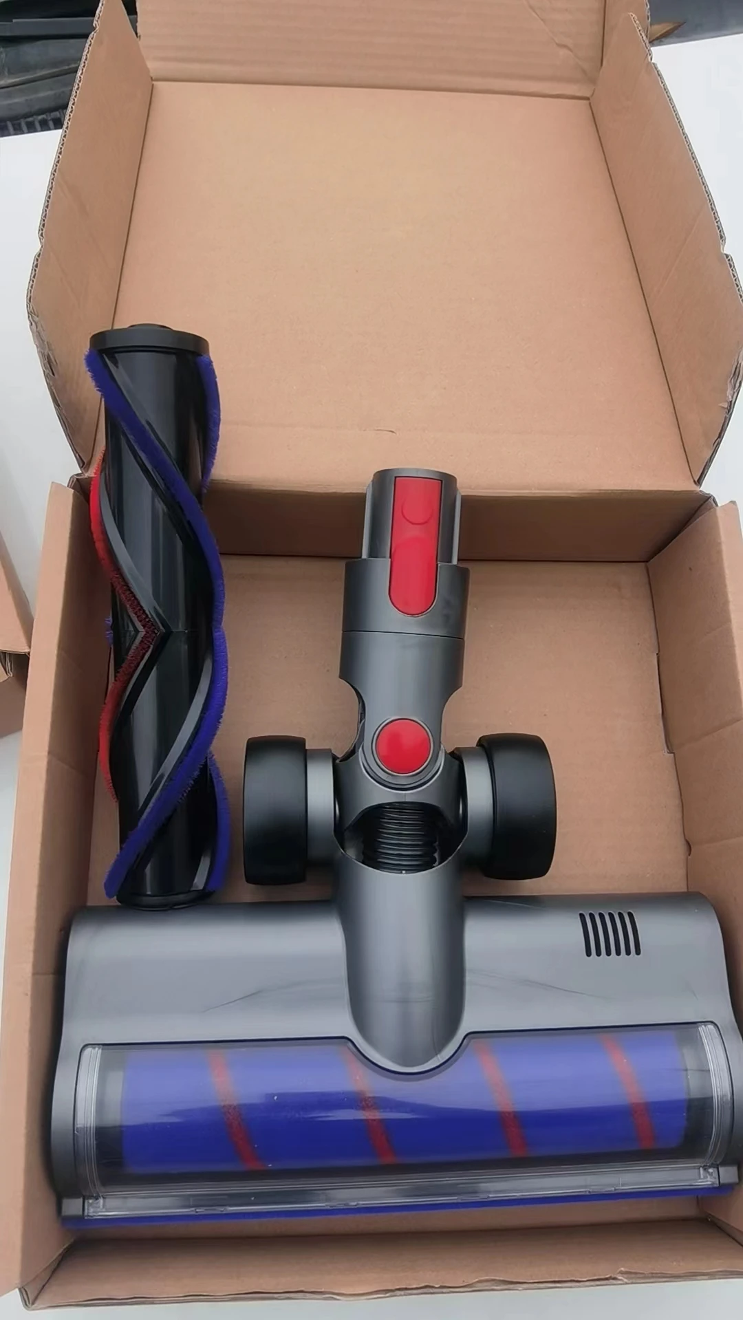 Floor Brush Attachment for Dyn V7 V8 V10 V11 V15 Vacuum Cleaners with LED Headlights Replacement Parts