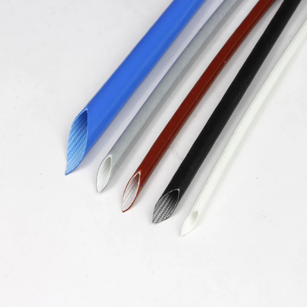 High Temperature Resistant Silicone fiber glass braided sleeving