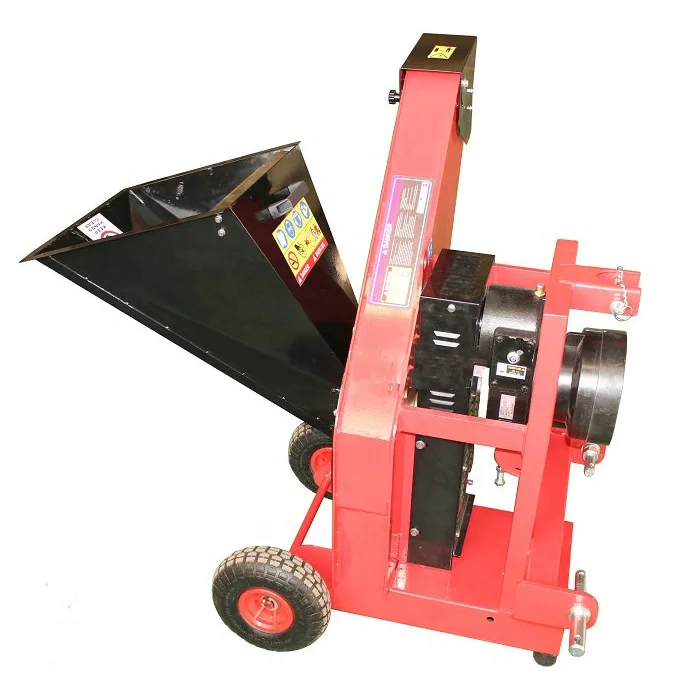 RIMA machine 15HP Gasoline Wood Chipper & Shredder Hydraulic Feeding Tree Branch Machine Crusher for Wood & Tree Branches