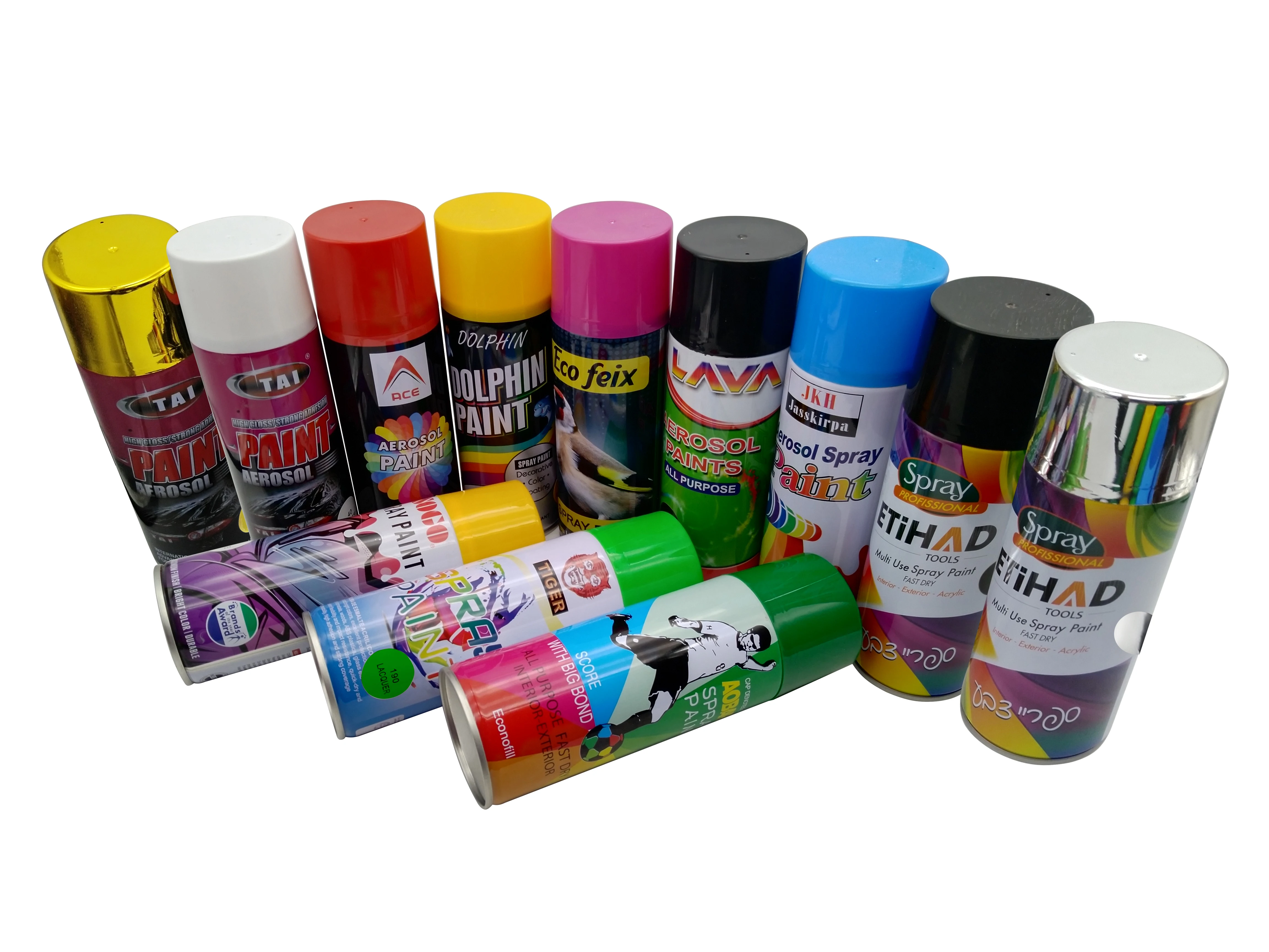 Factory Graffiti Spray Paint Aerosol Coating Metallic Gold Mirror Effect Silver Spray Chrome Paint Spray Paint
