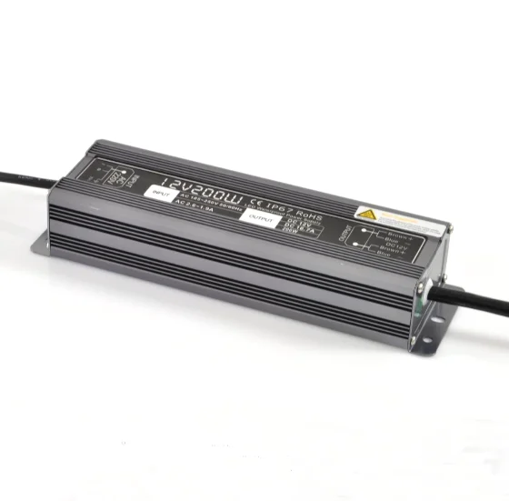 
200w waterproof led driver for strips and modules 