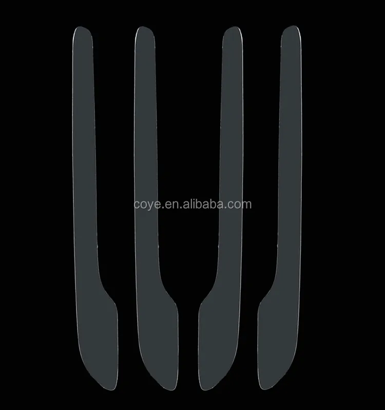 4pcs Car White Transparent Door Handle Protection Film Sticker Cover For Tesla Model 3 Transparent Protective Trim