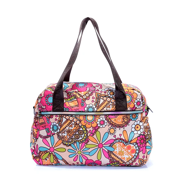 Wholesale stylish sublimation or digital printing messenger bag ladies colorful hand bag shoulder bags with long handles