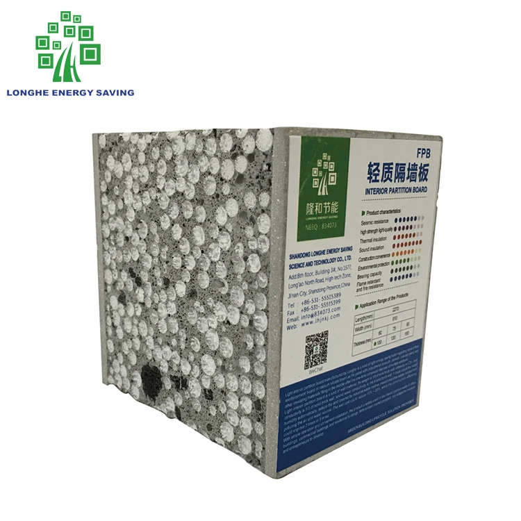 Fiber Cement Eps Sandwich Panel Gym Wall Panel Cement Sandwich Panel