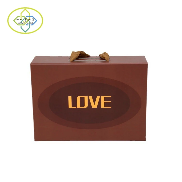 Custom shoes gift box cardboard packaging handle box
