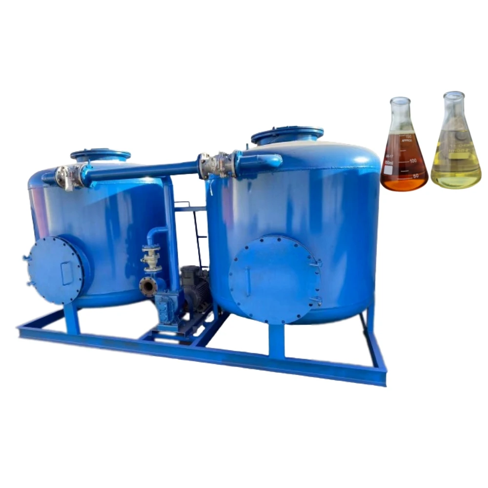 low investment waste oil filtration machine diesel oil refinery machine