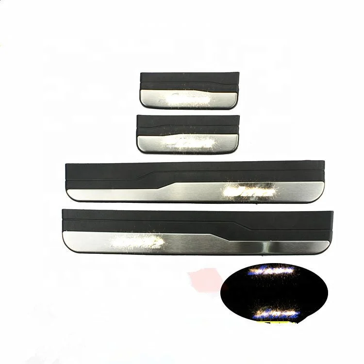 auto parts OEM blue illuminated led door sill plate for jazz 2019