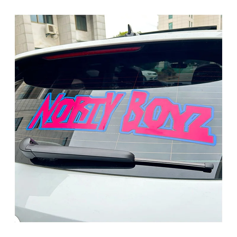 Waterproof UV Resist Business Logo Die Cut Transfer Sticker Custom Print Vehicle Car Windshield Decals Chrome Banner Stickers