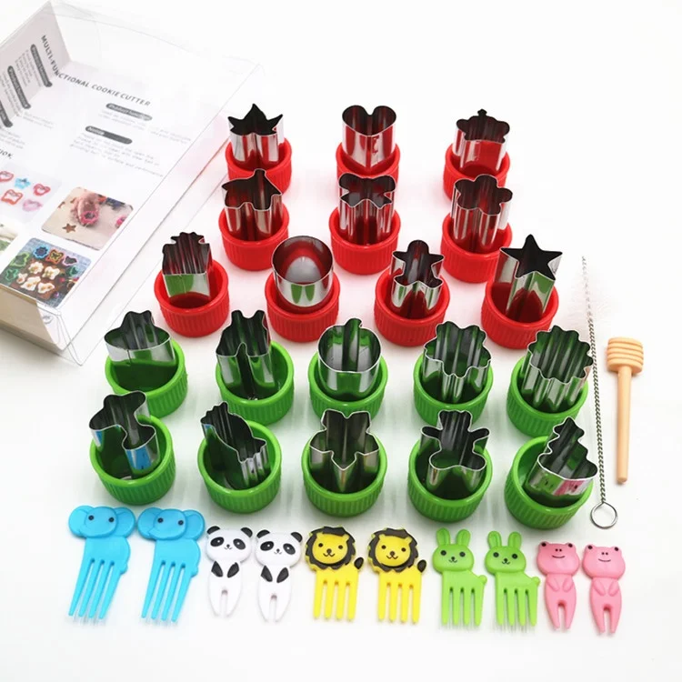 
Vegetable Cutter Shapes Set Mini Sizes Cookie Cutters Set Fruit Cookie Pastry Stamps Mold 