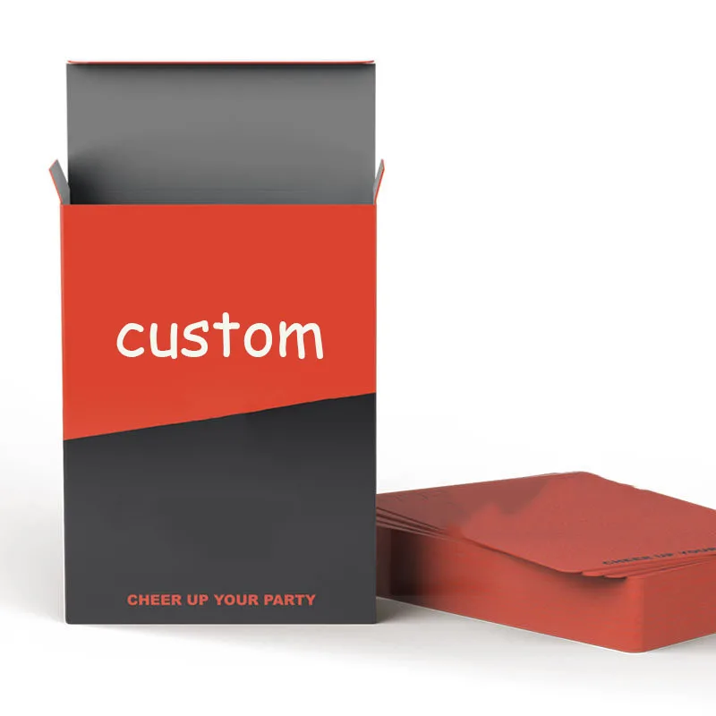 Free Sample Custom Design Your Logo Paper Printed Box Plastic Pvc Waterproof Poker Deck Blank Sublimation Playing Cards