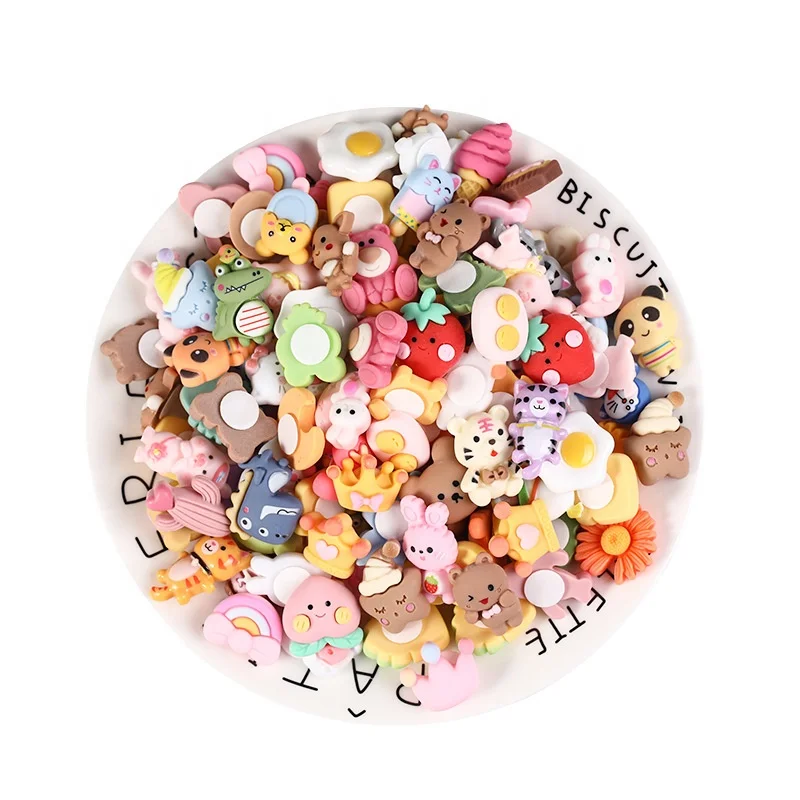 3D resin stickers cute cartoon water cup self adhesive stickers mixed diy phone shell refrigerator bottle plastic deco stickers
