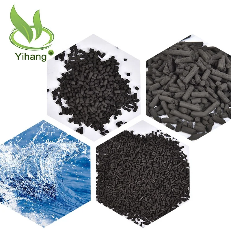 Yihang carbon Waste gas purification columnar Activated carbon Industry 1.5/2/3/4/6 mm pellet activated carbon
