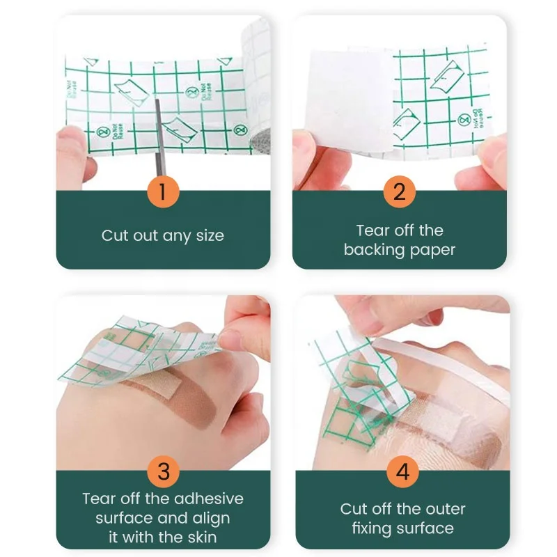 Tattoo Aftercare Waterproof Bandage Transparent Film Dressing Second Skin Healing Protective Clear Adhesive