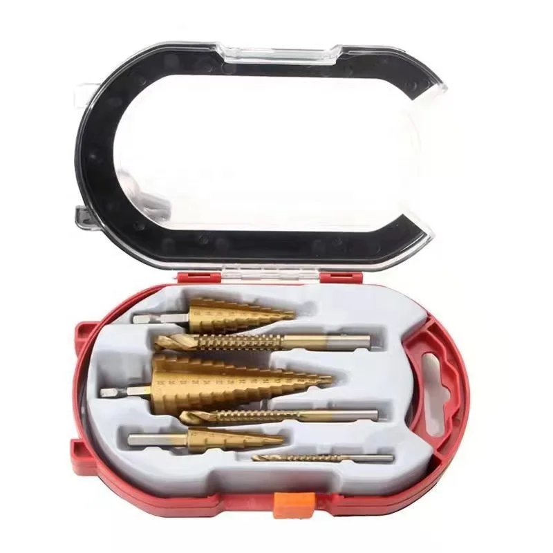 Набор ступенчатых Сверл из быстрорежущей стали для древесины и металла, 4-12 мм 4-20 мм 4-30 мм