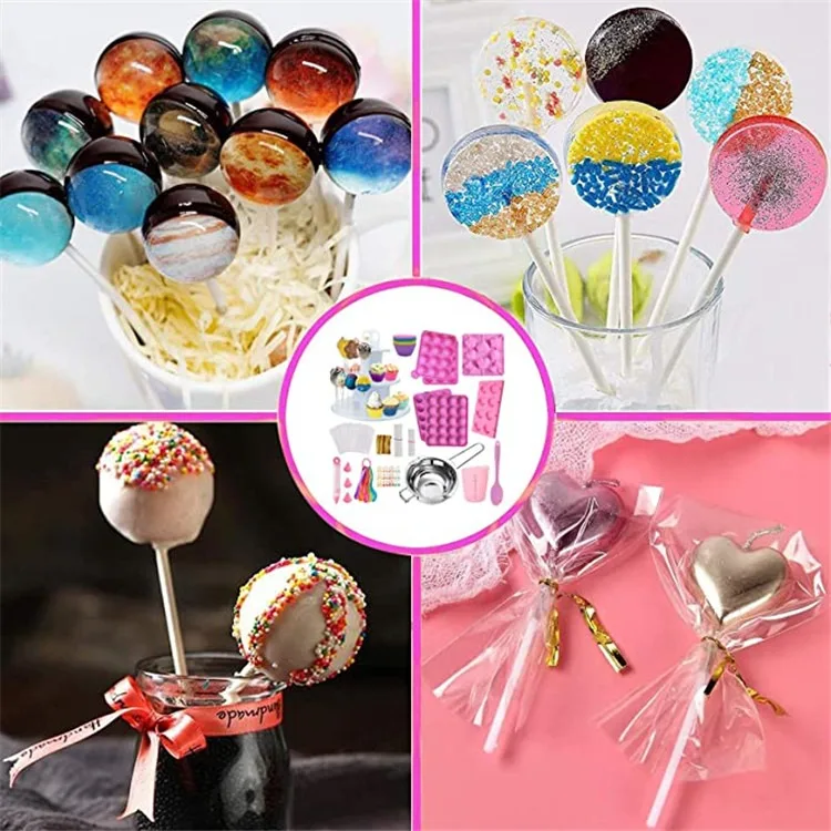 Wholesale price cake cup 3 tier cake stand cake tools decorating pen silicone lollipop mold set