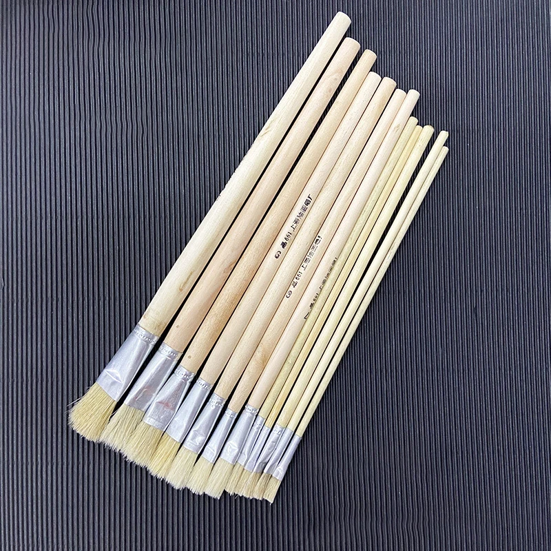 Paul Cezanne Professional Paint Brush Manufacturers Chinese Calligraphy Brush 12pcs Oil Painting Brushes
