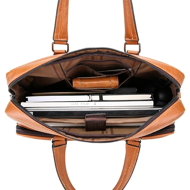 New style handbag PU leather laptop business bags & case office bags for men fashionable High Quality One Shoulder Crossbody Bag