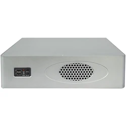 Silver micro-itx pc 2u server case for 5G technology m atx server chassis 300mm depth