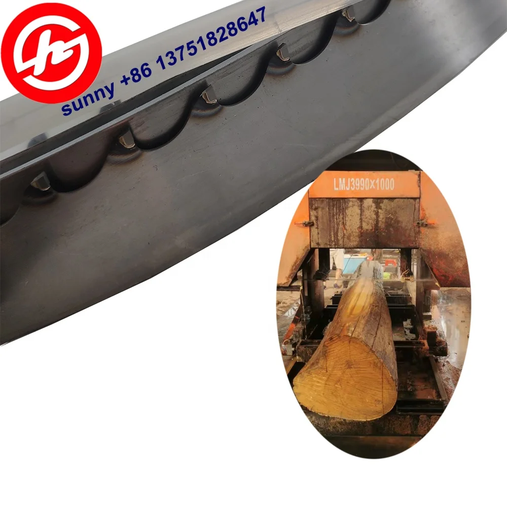 hardwood cutting diamond tooth carbide tip teeth Bandsaw blade for portable band saw machine