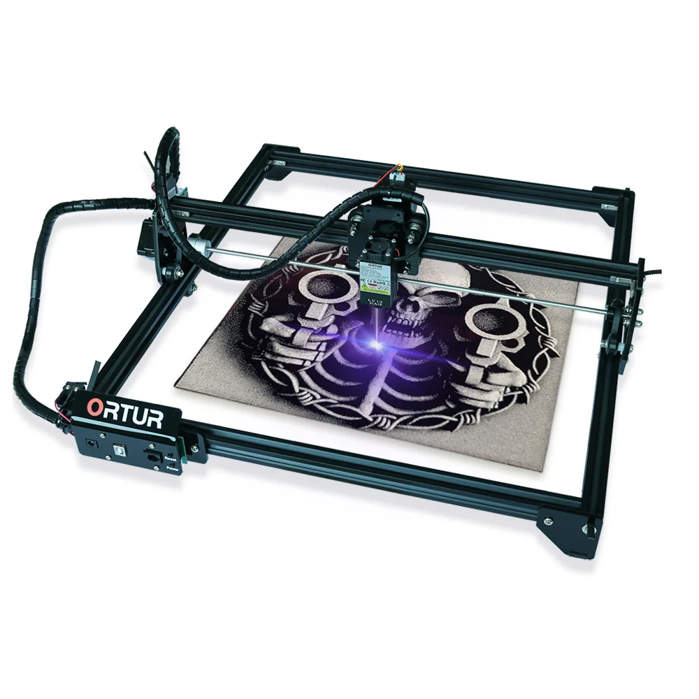 Режущий станок из нержавеющей стали ORTUR с управлением, резьба, ЧПУ маршрутизатор, лазерный гравер
