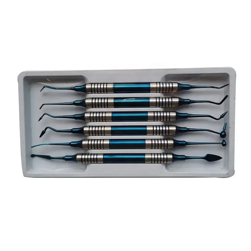 6 in 1 Dental Instrument Composite Resin Filling Spatula Filler Dental Hygiene Kit Dentistry Tool