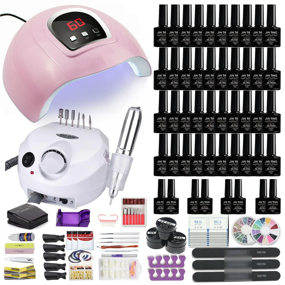 MEETNAIL OEM private label gel uv ongle professionnel gel nail polish set with nail salon builder poly nail gel set