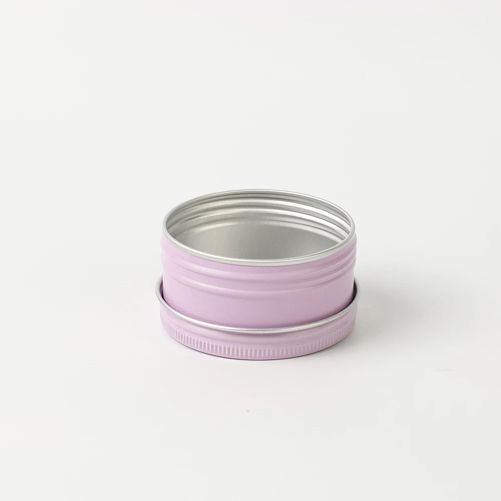 Recyclable Metal Can Packing 5ml 10ml 20ml 30ml 50ml Gold Aluminum Cosmetic Perfume Solid Cream Tin Container Metal Aluminum Ja